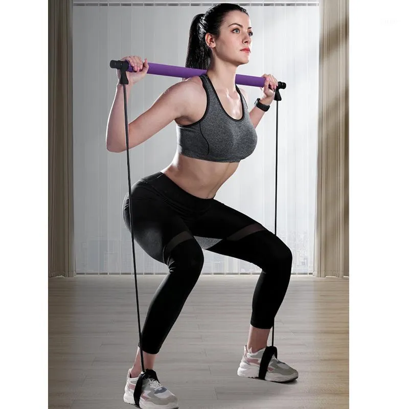 Yoga Pull Rods Portatile Home Yoga Gym Gym Body Addominal Resistenza Esercizio Stick Fitness Corda TreryGa Bar1