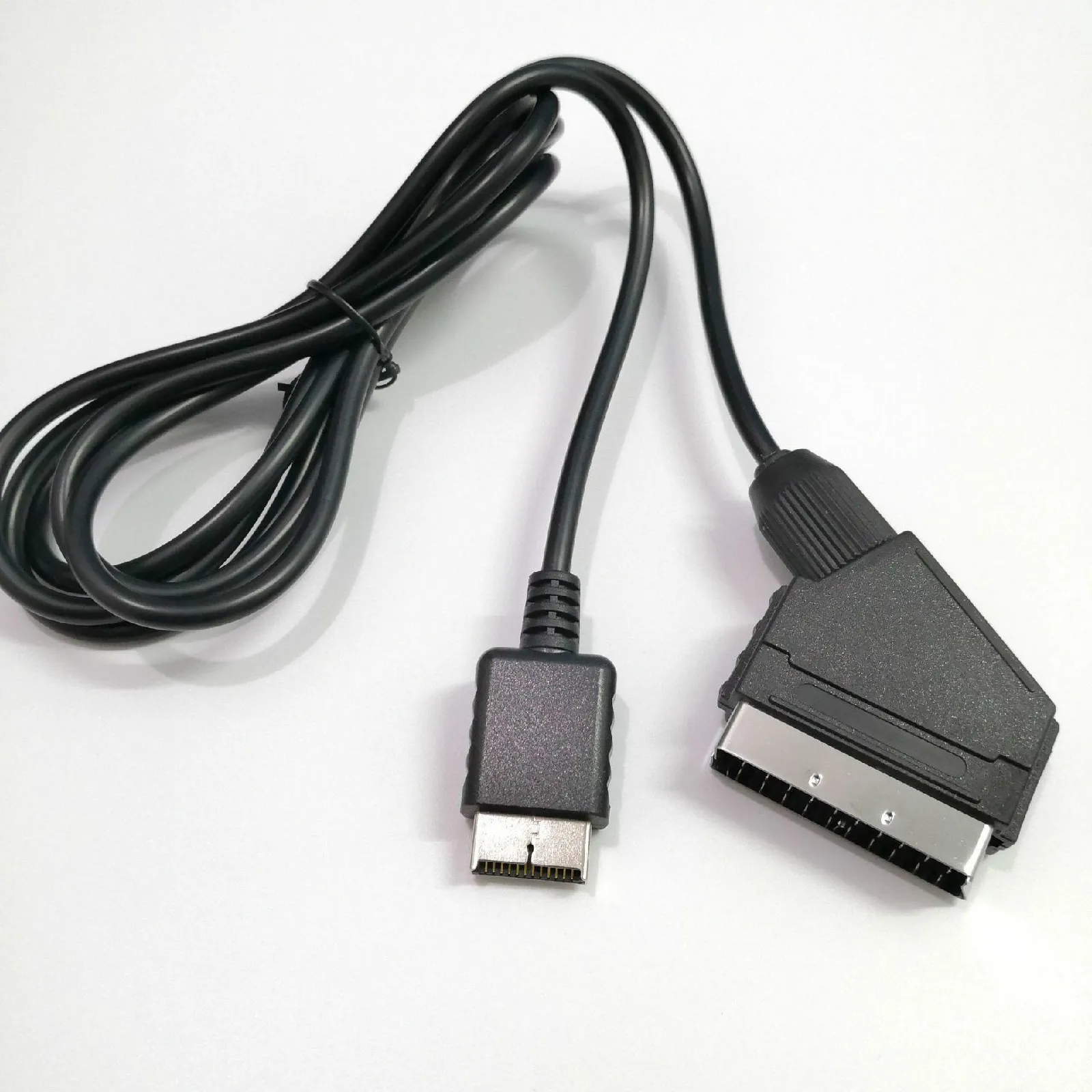 1.8m RGB Scart Cable TV AV LEAD交換接続ワイヤSONY PLAYSTATION PS2 PS3スリムライン