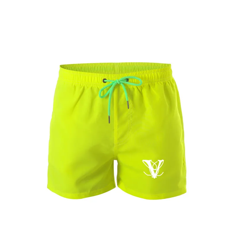 Calças de praia moda nova khmer shorts impressão em cores sólidas verão vento praia calções de natação masculino de alta qualidade box195c