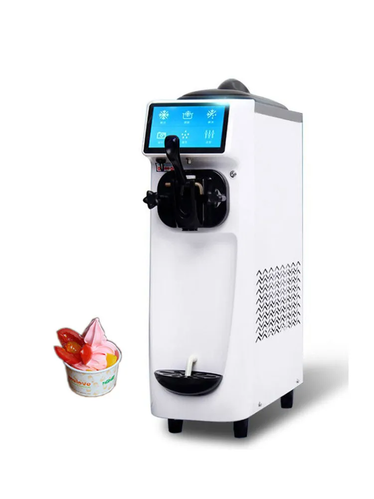 110V/220V High Quality Automatic Commercial Household Electric Desktop Soft Ice Cream Machine Milkshake Machine