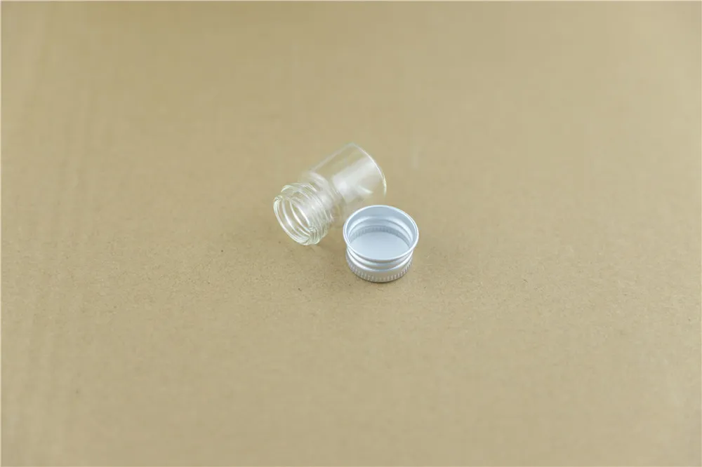 100CSlot 22100mm 5ml Tiny Glass Bottles storage bottles & jar Glass Small Jars Vials Mini Containers DECORATIVE Bottles (7)