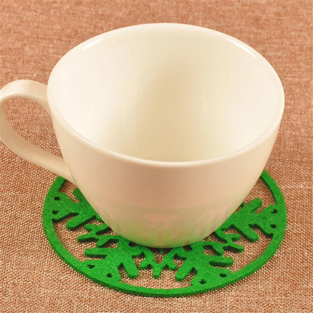 Wholesale Christmas Decorations: Set Of 10 Snowflake Cup Mats, Festive Dish Tray Pads For Holiday Party Decor From Bethang258, $17.44 | DHgate.Com