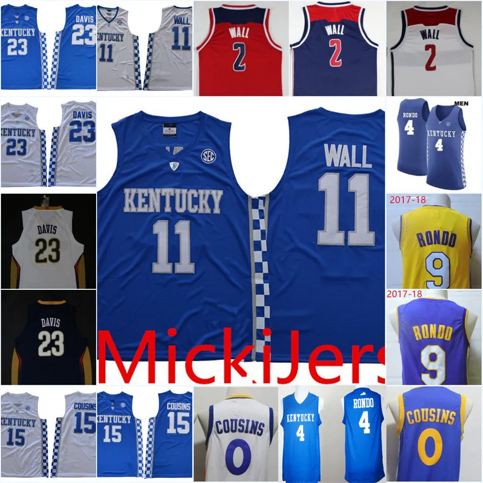Mejor Precio En A Granel Maglia Da Basket Personalizzata Kentucky Wildcats 23 Anthony Davi Hill Reid Travis PJ. Washington Wenyen Gabriel Hamidou Diallo Jarred Vanderbilt Jamal Mashburn Tony Delk Envi...
