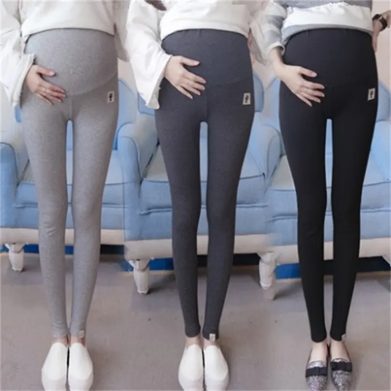 256# Factory Special Offer Sale Maternity Legging Autumn High Waist Belly Skinny Pants Clothes for Pregnant Women Pregnancy LJ201119