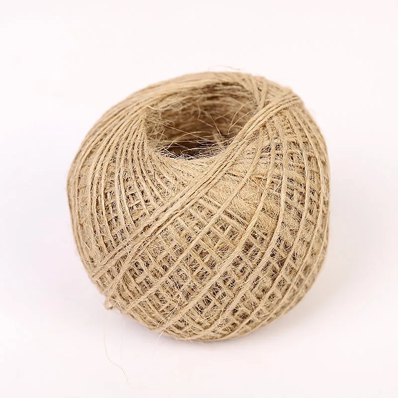 100M Long Linen String Hemp Twine Rope Cord Ball For Arts Crafts Decoration