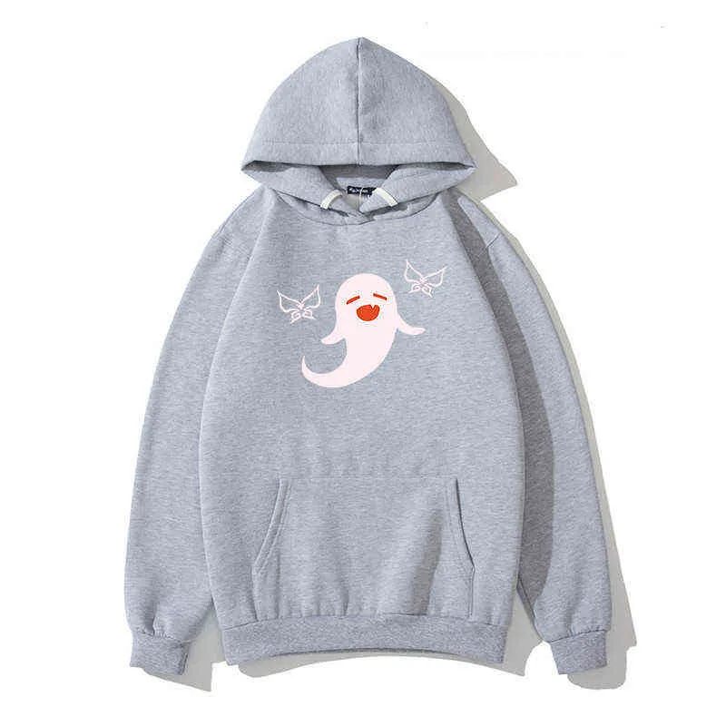 Genshin Impact Hu Tao Cape Hoodie Women Men Kawaii Cartoon Manga Aesthetic Game Streatwear Pullover Harajuku Casual Hi Hop 220115