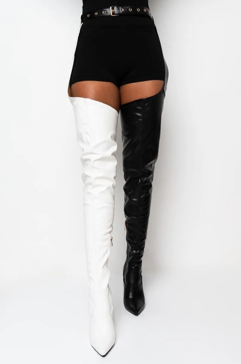 Boots Fashion Design Winter Women Stiletto Belted Thigh High 2021