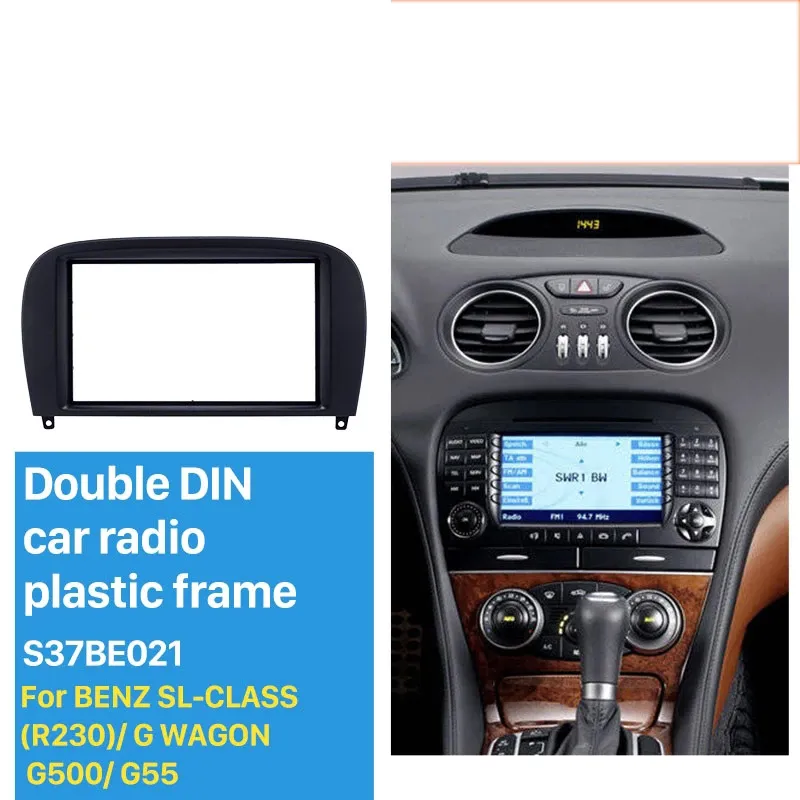 Fascia Mount Kit Car Radio Cover Plate Panel Kit For Mercedes Benz SL