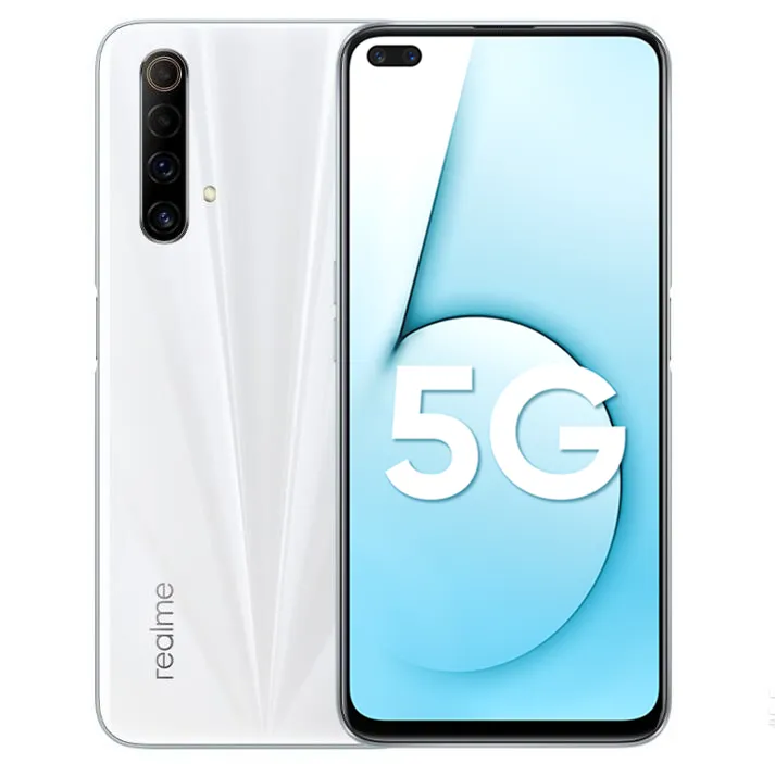 Original Oppo Realme X50M 5G 휴대 전화 6GB RAM 128GB ROM Snapdragon 765G octa 코어 Android 6.57 "전체 화면 48.0MP AI NFC 4200mAh 얼굴 ID 지문 지문 스마트 핸드폰