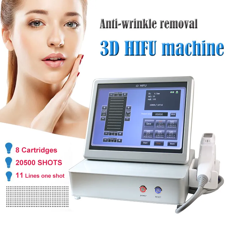 Nouvelles machines HIFU pour l'élimination des rides, machine de raffermissement de la peau à ultrasons 3d, lifting du visage, équipement de beauté à domicile