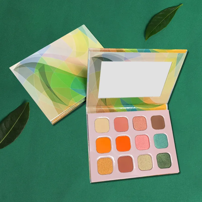 VMAE, superventas, paleta de 12 colores, sombra de ojos de lujo, lata de larga duración, etiqueta privada personalizada, paleta de sombras de ojos de maquillaje sin logotipo