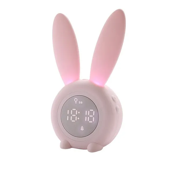 YWYHHM Sveglia digitale, grande display LCD da comodino con sensore di luminosità intelligente Snooze retroilluminato, orologio, da viaggio, per camera da letto, casa, ufficio (blu), 14,9 x 7,1 x 5,1