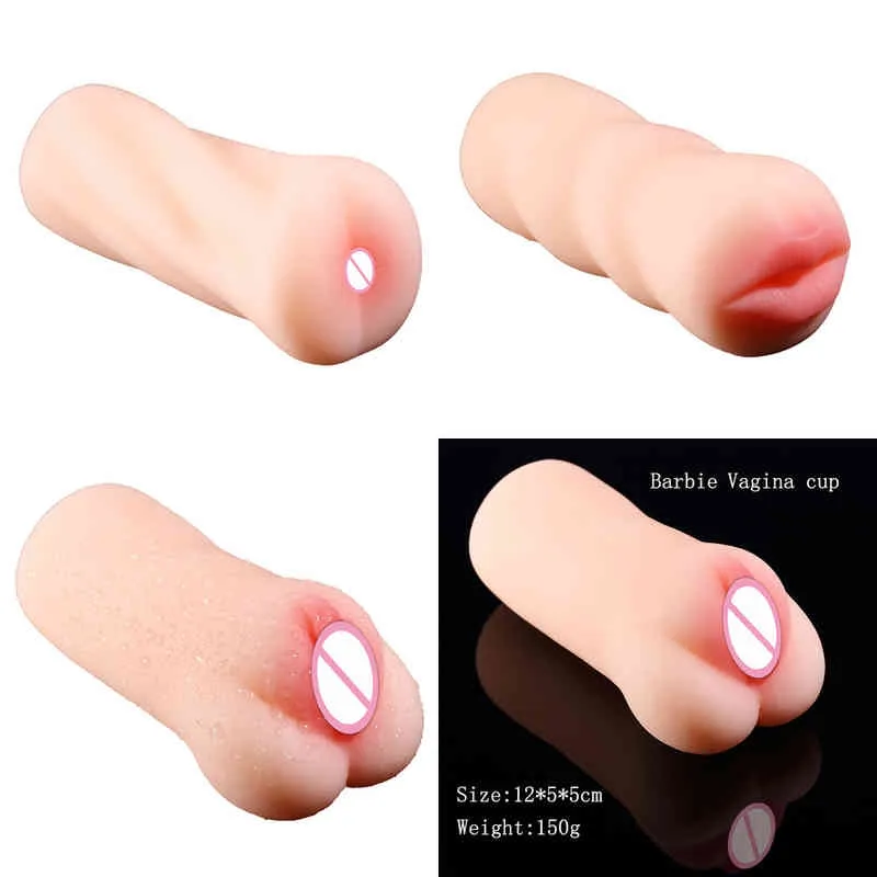 NXY Sex Masturbators Steek Vagina Masturbator Skin Feeling Speelgoed Voor Vrouwen Gemakkelijk te reinigen Mannen Tees Stimulator Ophop Massager 220127