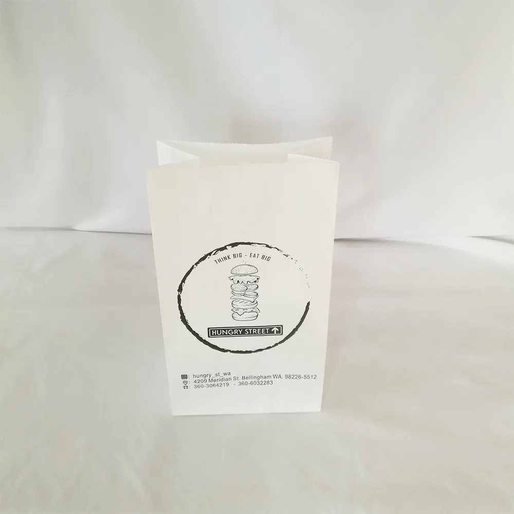 Custom brown paper bread bags - for Favor Open Top Gift