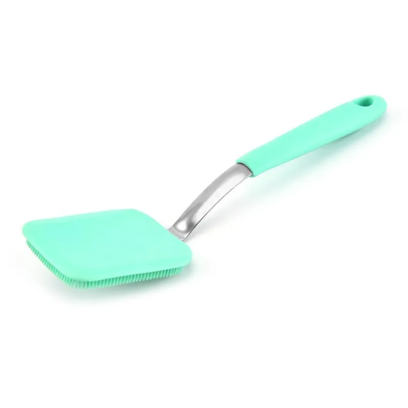 Silicone Cleaning Brush Kitchen Decreasing Dish Brush Handle Wash Pot Brushes Kitchens Gadgets Can Be Hung GH0065