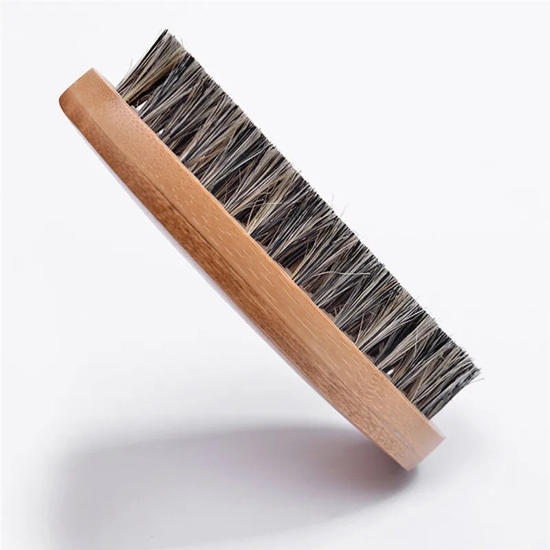 Natural Boar Bristle Beard Brush For Men Bamboo Face Massage That Works Wonders To Comb Beards and Mustache WCW765