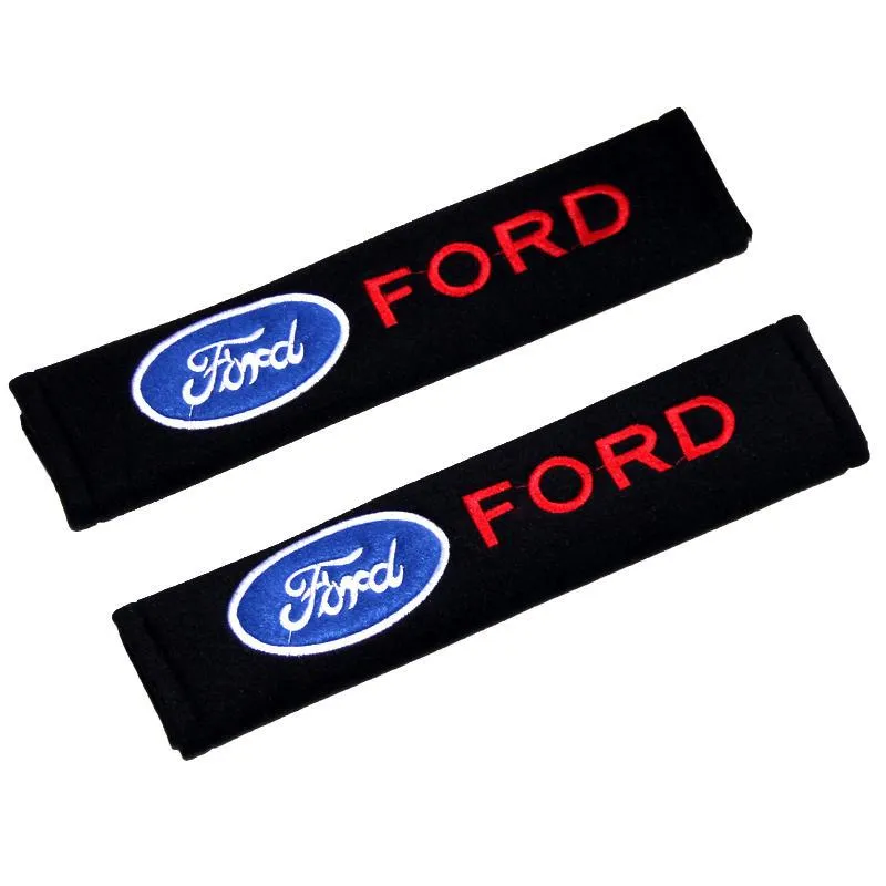 2 Stks/set Katoen Flanel Gordel Pads Bescherming Cover Case Schouderstuk Voor Voor Ford Focus 2 3 1 MK2 MK3 MK1 Fusion