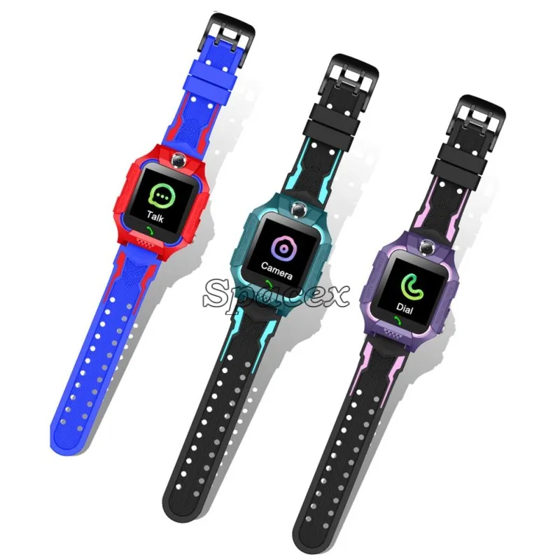 Universal WateProof Q19 Kids Smart Watch LBS 트래커 방지 Z6 스마트 워치 SIM 카드 슬롯 SOS 소매 상자와 카메라를 호출합니다.