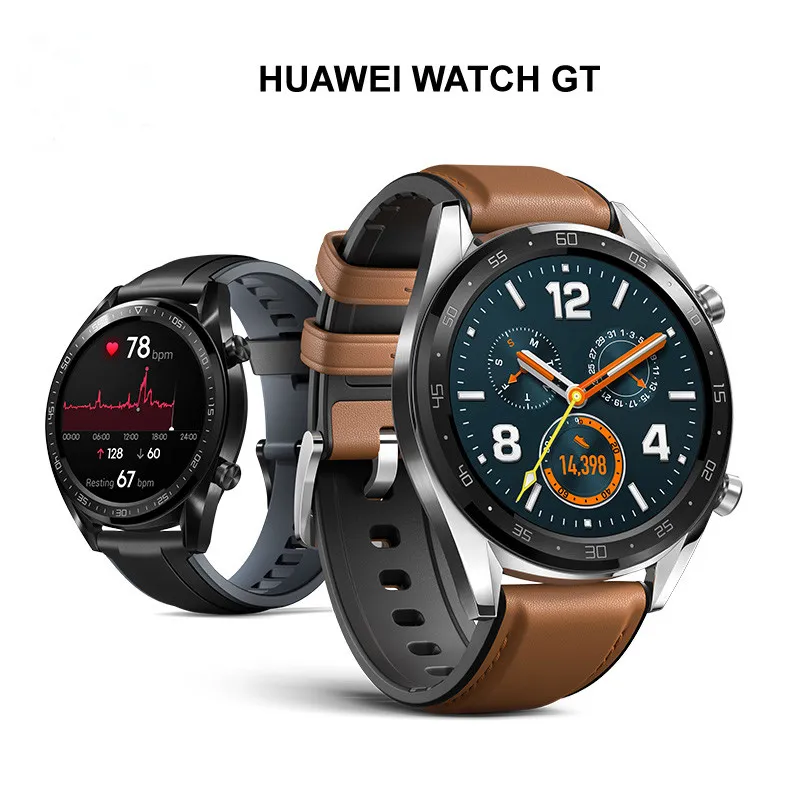 Original Huawei Watch GT Smart Watch Support GPS NFC Heart Rate Monitor Waterproof Wristwatch Sports Tracker Bracelet For Android iPhone