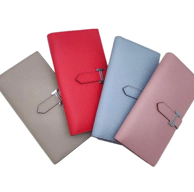 Luxury Designers Women Wallets Genuine Leather Wallets Purse Long Ladies Purses Clutches Bags Large Capacity Fashion Real Leather Wallet