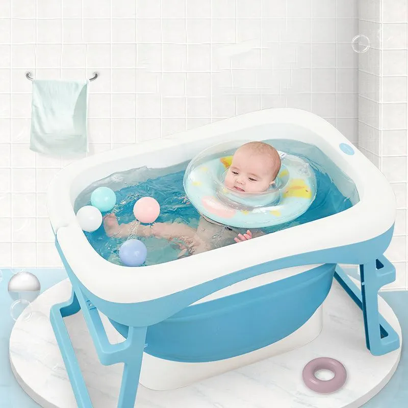 Baignoire de douche pour bébé Seau de bain pliant Portable bébé