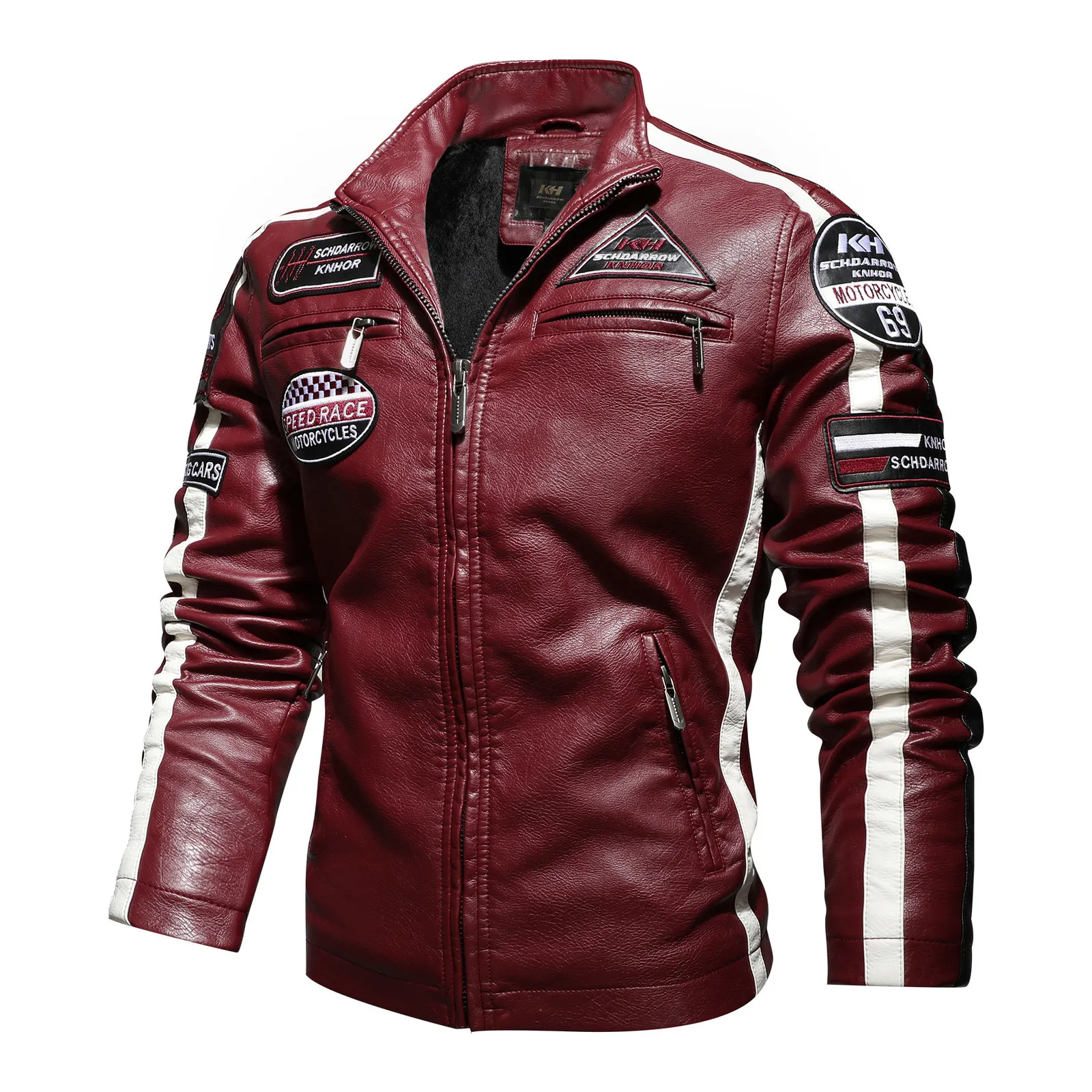 Bike Leather Jackets Motorcycle Jacket With Embroidery And