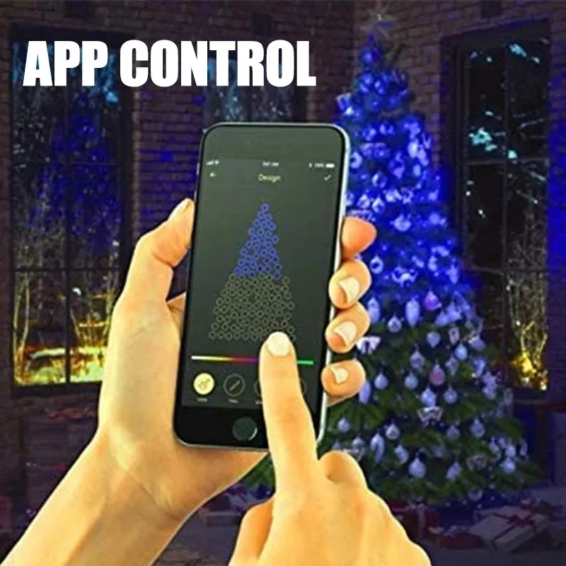 Wireless Remote Control Outlet - Magic Lights Wand - Christmas Tree - Silver