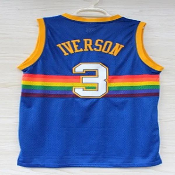 Tyrese Maxey Joel Iverson Basketball Jersey White/Blue Edition