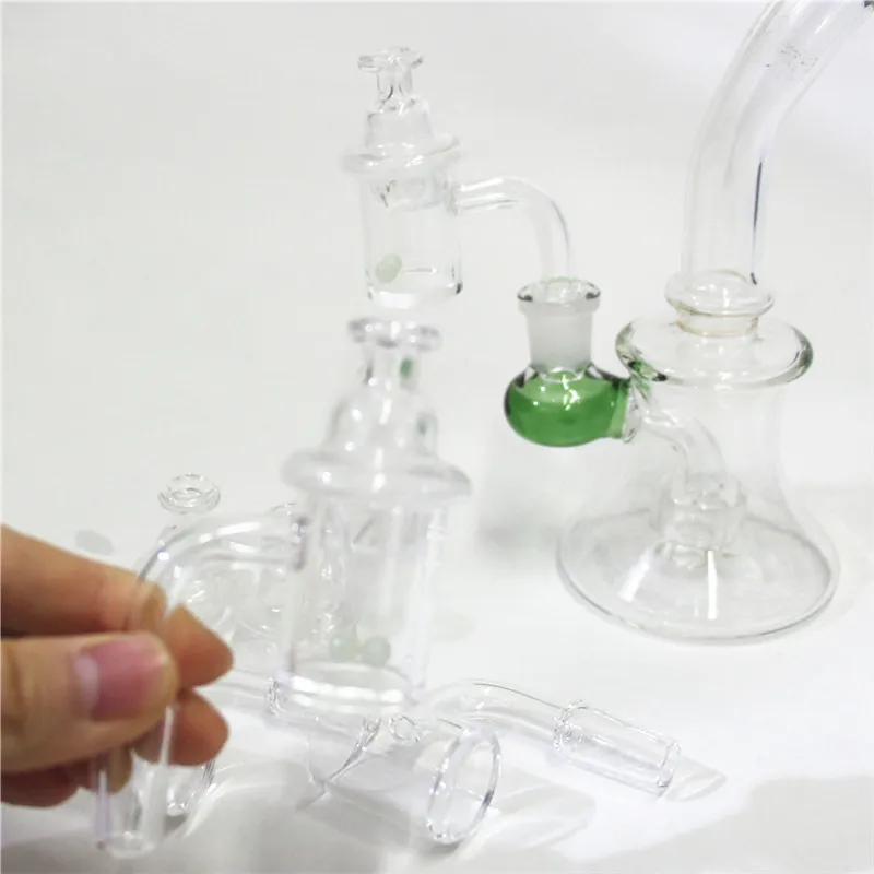 fumar XXL Cuarzos Banger Nail Cyclone Carb Cap 100% Cuarzo Cuello corto 10 mm 14 mm 18 mm Macho Hembra para equipos de dab brillan en la bola de bangers oscuros