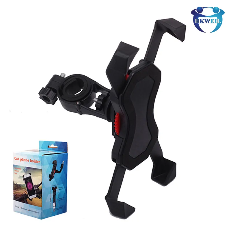 Portabiciclette Portabiciclette Bike Phone Phone Holder Mount Anti Shake e Stable Cradle Morsetto per iPhone 11 12 Pro Samsung Galaxy S20 S10