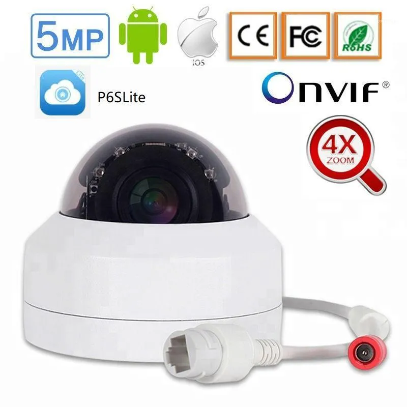 PTZ 2MP 5MP IP-камера POE Onvif H.265 1080P CCTV IP-камера Onvif Poe NVR Система крытого домашнего обеспечения для обеспечения безопасности IR CUT P6SLITE1