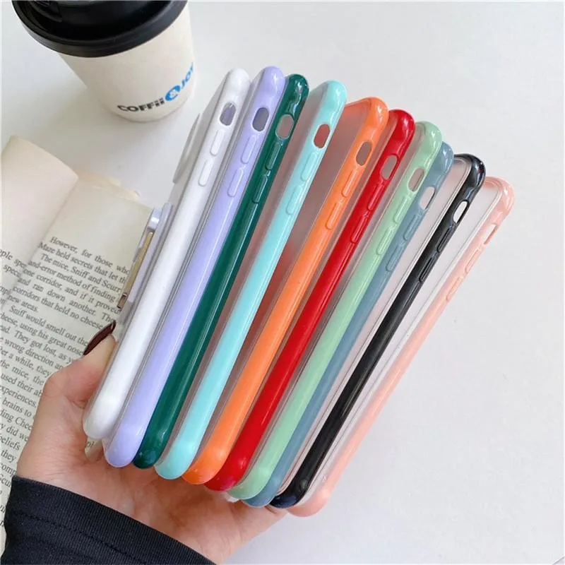 NEW iPhone 12 12PRO 12MINI 12PROMAX Frosted Feeling Camera Protection Case with holder for Iphone 11 X 6 7 8