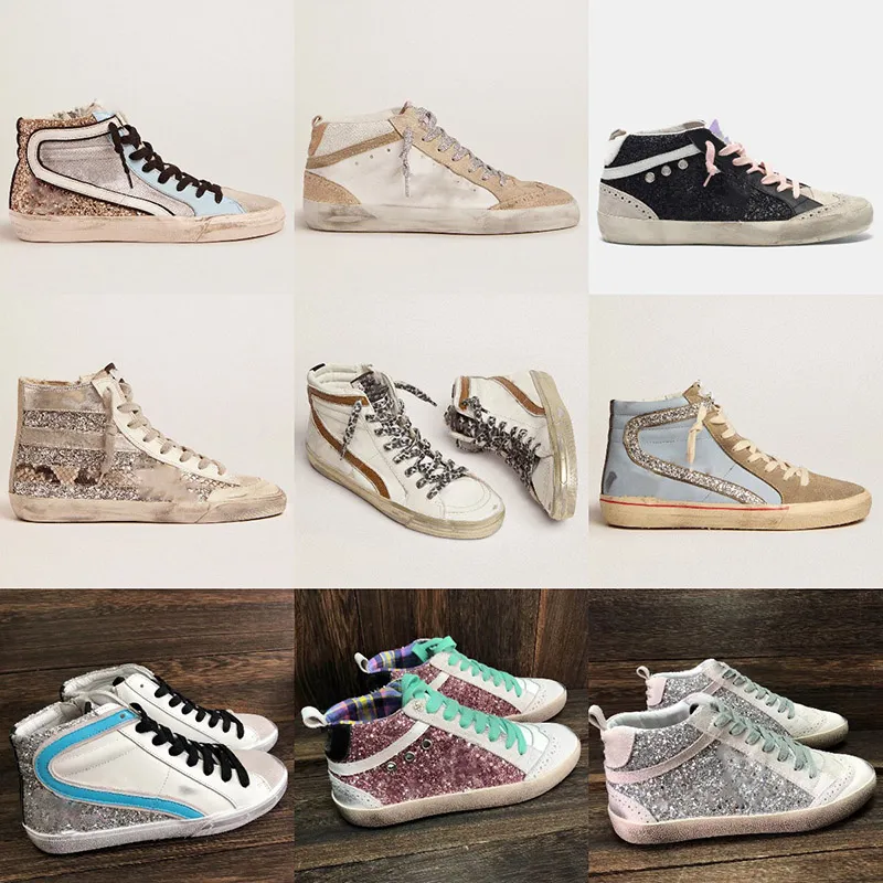 golden goose sneakers womens glitter