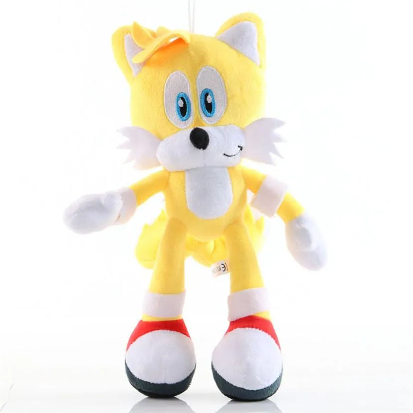 Boneco Brinquedo de Pelúcia Tails Filme Sonic Presente de Menino