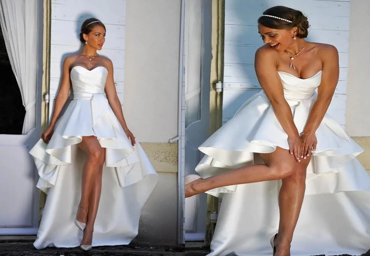 Chic High Low 2022 Wedding Dress Satin Ruched Beach Boho Style Short Front Long Back Corset Wedding Bridal Gowns Vestidos De Novia From Stunningdress88, $84.43 | DHgate.Com Chic High Low 2022 Wedding Dress Satin Ruched Beach Boho Style Short Front Long Back Corset Wedding Bridal Gowns Vestidos De Novia From Stunningdress88, $84.43 | Dhgate.Com