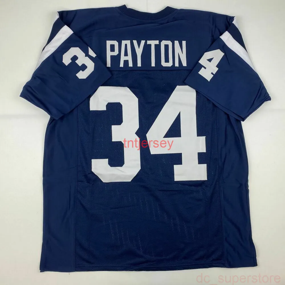 Goedkoop Custom New Walter Payton Jackson State College Stitched Football Jersey Voeg een naamnummer toe