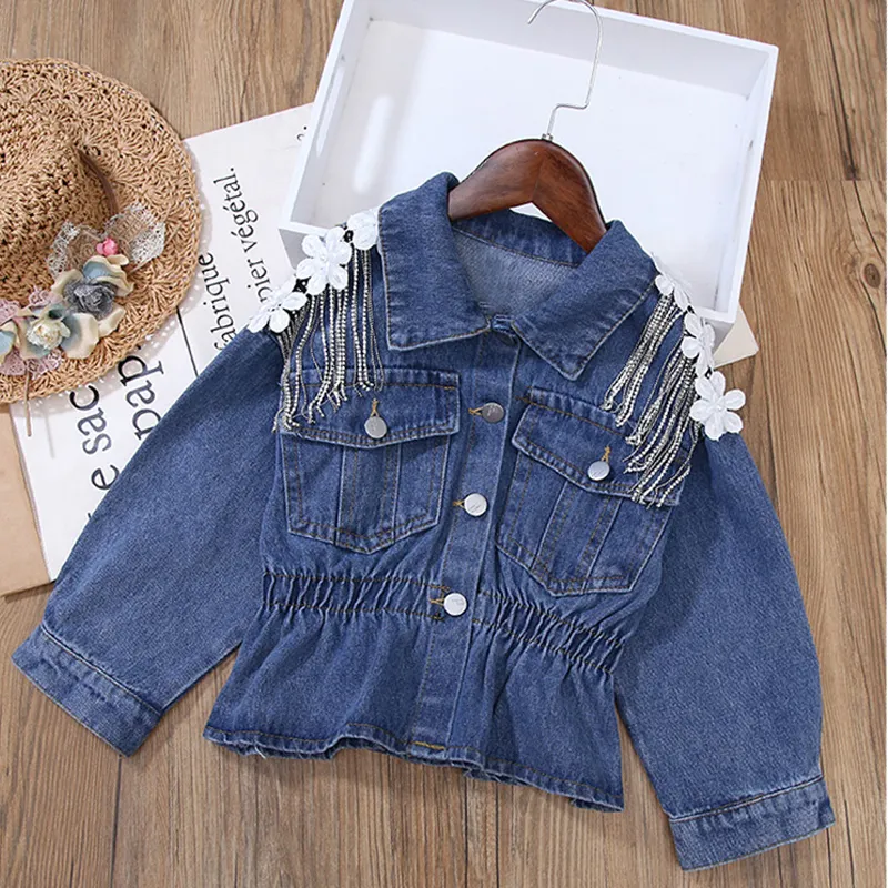 KIDS DENIM WEAR SHIRT WITH DENIM JACKET AND JEANS Clothing Set