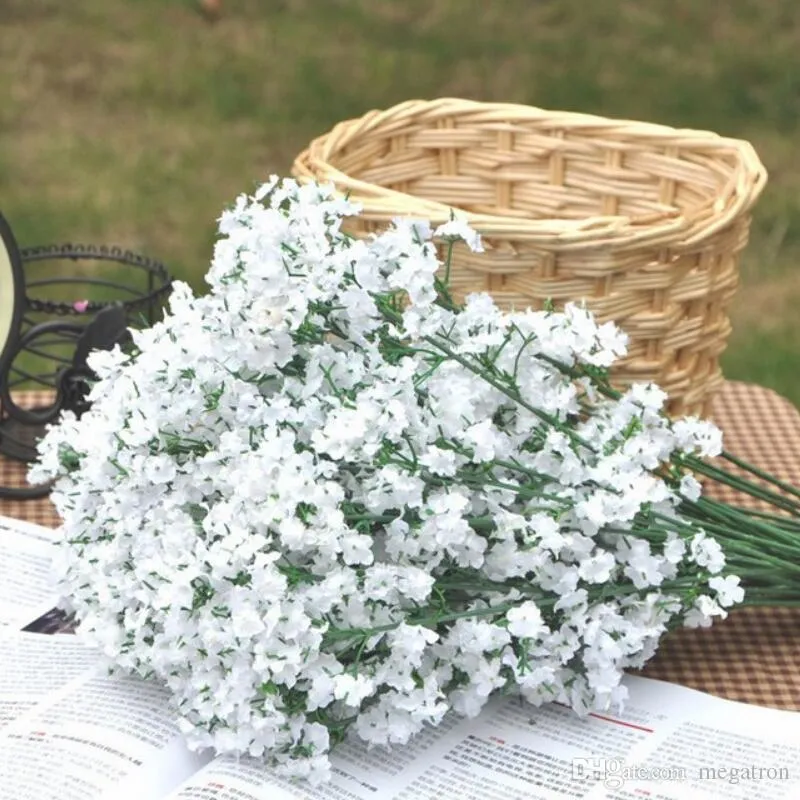 Artificial Baby Breath Flowers Artificial Gypsophila Fake Silk Flower Plant Home Wedding Party Home Decoration
