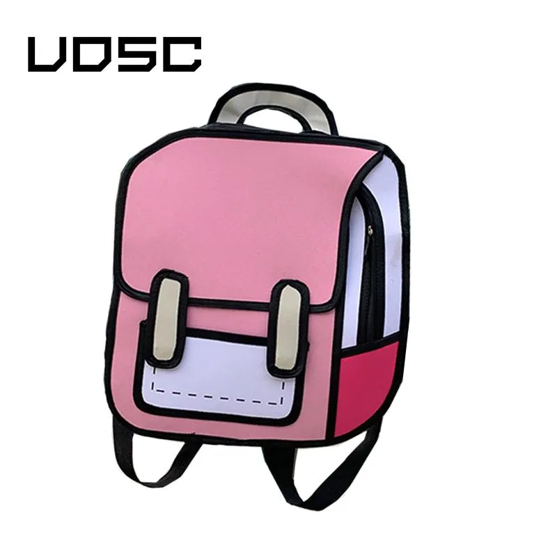 Mochila Gacha Life para meninos e meninas, Cartoon Anime Schoolbag