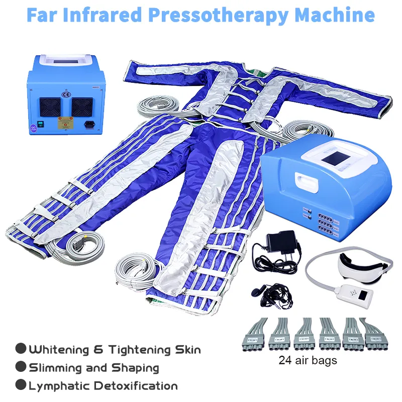 Corps portatif de Machine de Drainage lymphatique de pressothérapie amincissant l'équipement de Massage de Pressoterapia de pression d'air de 24 pour l'usage de Salon