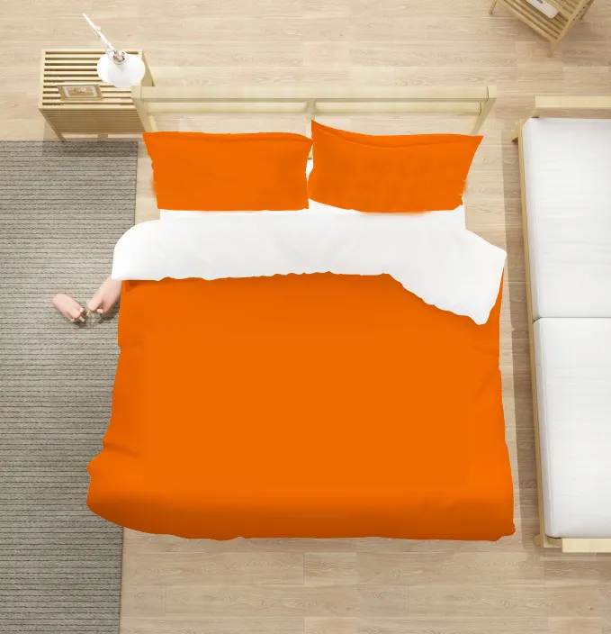 Klassiek Oranje 3-delige beddengoedsets Digitale designersets Cover Paardendekbedden Sets Cover Queensize beddengoedset Polyester Duvet251p