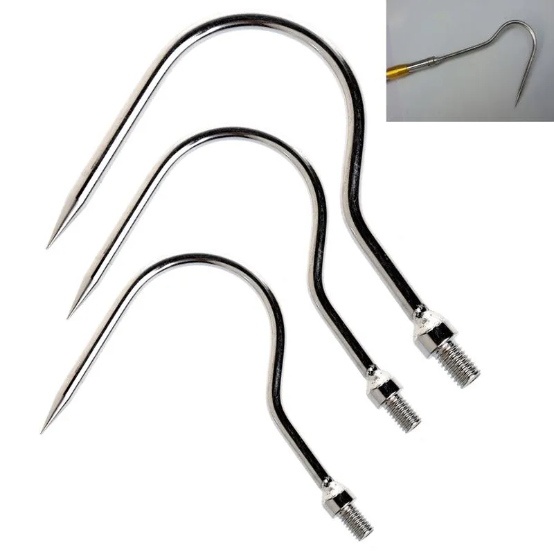 8mm/1pc Outdoor Strong Steel With Lead Head Fishing Gear Fishhook New