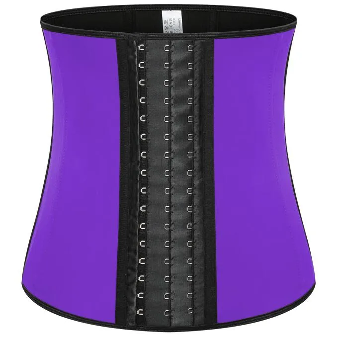 Body Sculpting Slimming Riem Latex Taille Trainer Corset 3 Lagen met 9 Steel Bones Tummy Shapewear DHL Free