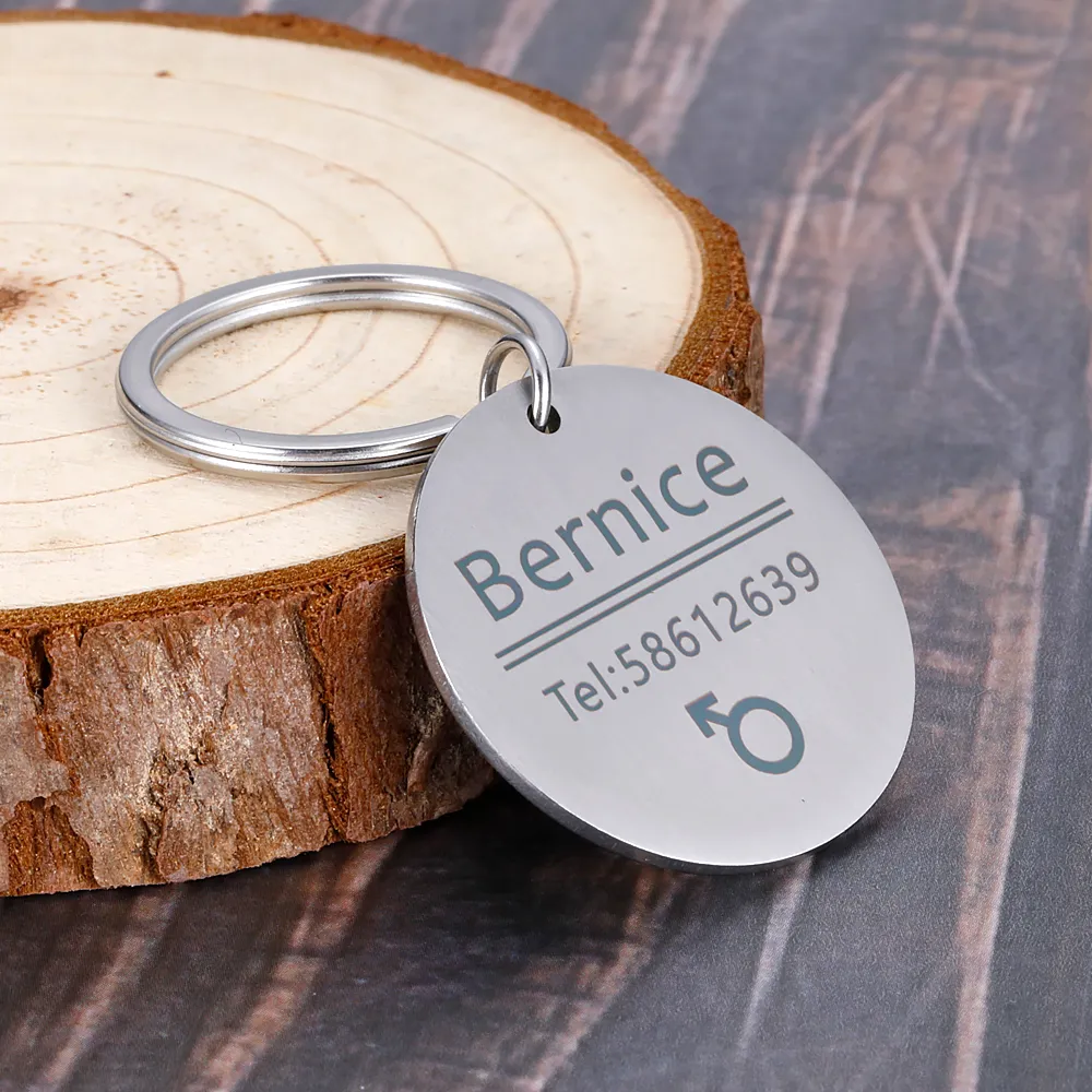 Free Engraved Pet ID Tag Airtag Dog Tag Accessories Decoration Pet Name