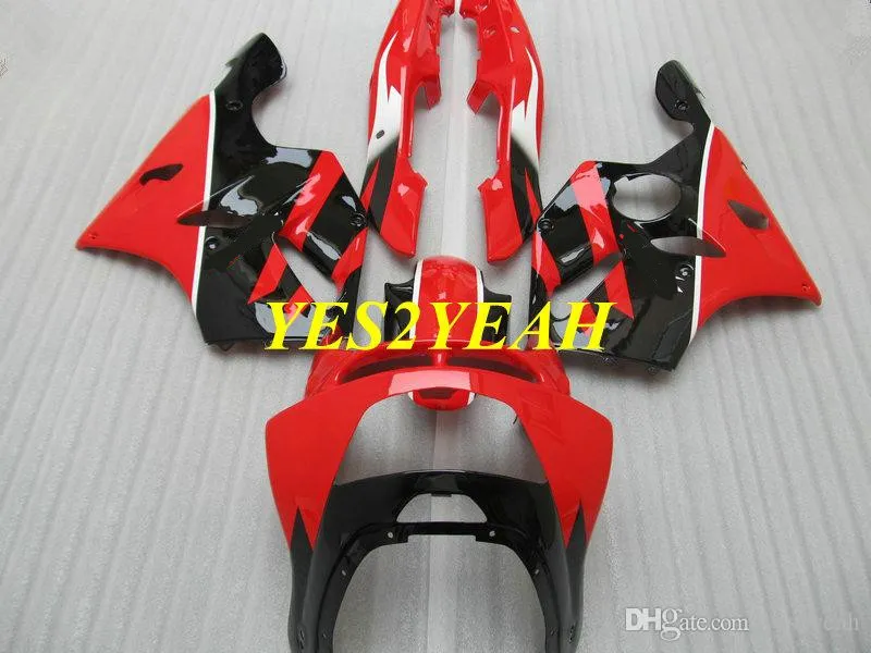 Kawasaki Ninja ZX6R için Kapak Vücut Kiti 636 94 95 96 97 ZX 6R 1994 1997 ABS Kırmızı Siyah Perileri Bodywork + Hediyeler KS08