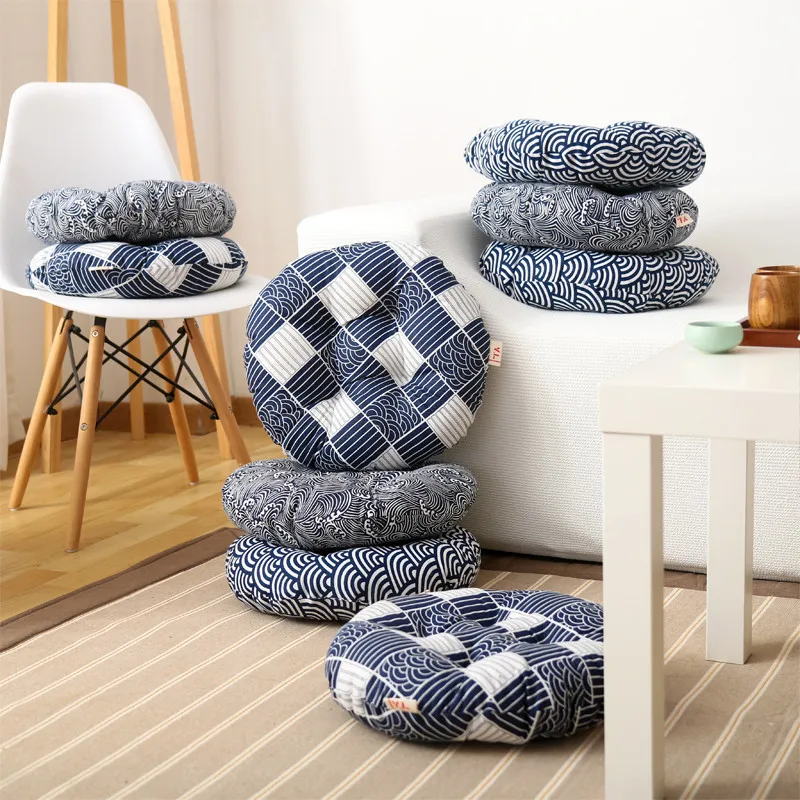 Japanese Floor Chair Pad Round Chair Cushion Pillow Floor Pillow