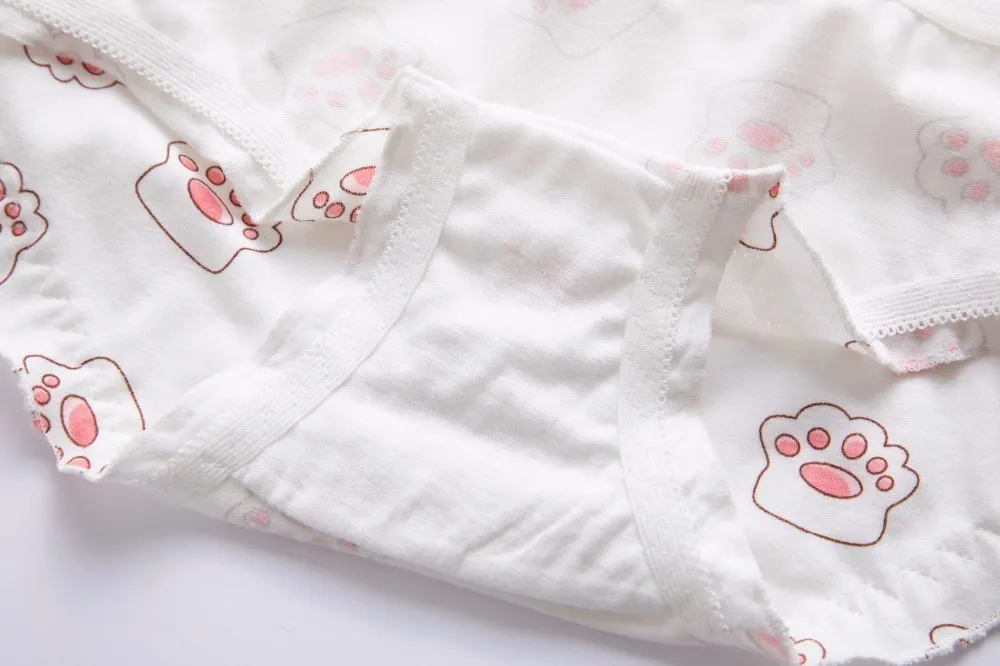 Set Of 5 Cotton Briefs For Baby Girls Cute Cow Design, Teenage