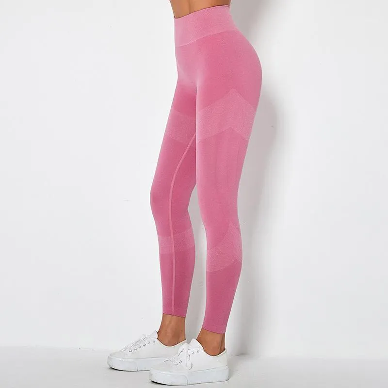 Taille haute pantalons de Yoga Joggers sport Leggings femmes sans couture Fitness course Leggins pantalons de survêtement collants respirant élastique