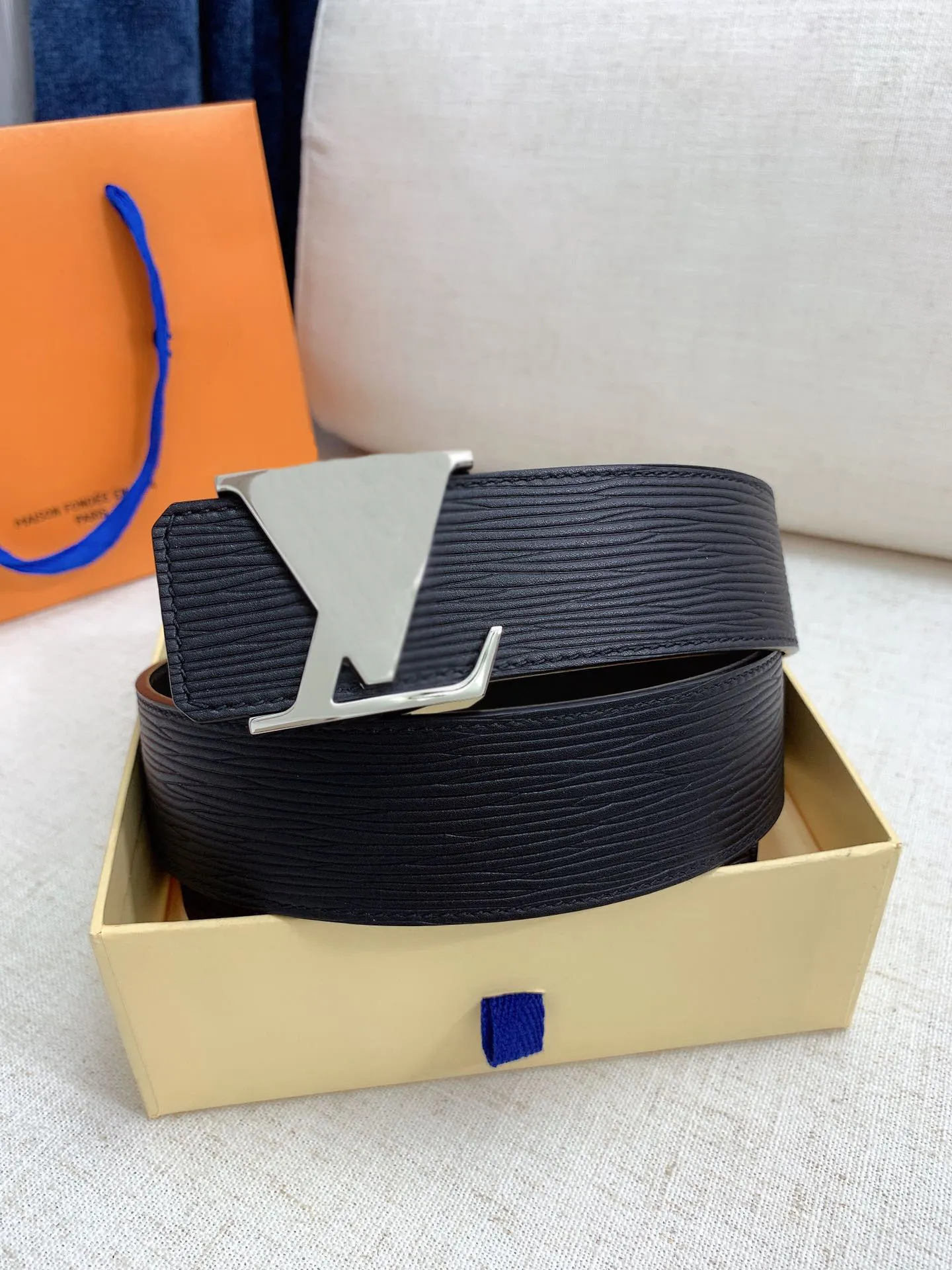 ROUIS 4.0cm Top original high quality designer belt famous fashion classic retro luxury brand simple business fashion design men and womens belts with box