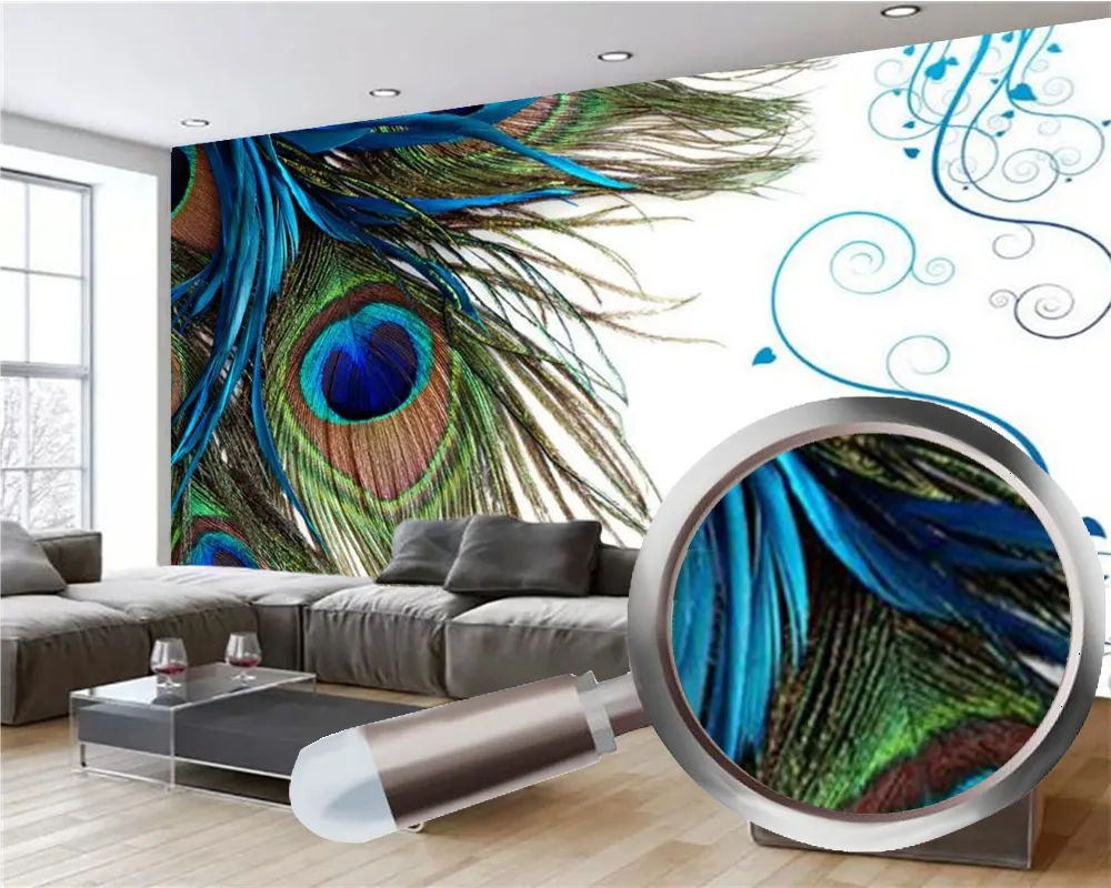  HGFHGD Papel pintado 3D Flor y Pájaro Sala Dormitorio Comedor Papel  Pintado Decorativo Pintura Pared Art Decoración : Herramientas y Mejoras  del Hogar